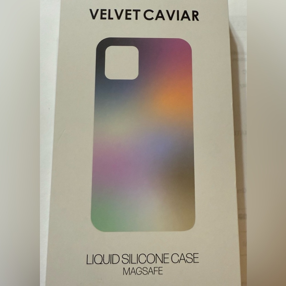 Velvet Caviar Brand Silicone iPhone 14 Pro Max Phone Case Brown in Color.